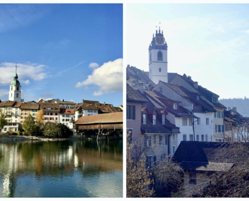 left Olten, right Aarau / Switzerland - fine dining Olten-Aarau